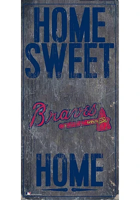 Atlanta Braves Home Sweet Home Sign - Blue