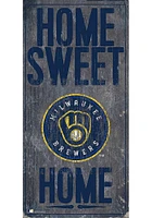 Milwaukee Brewers Home Sweet Home Sign - Navy Blue