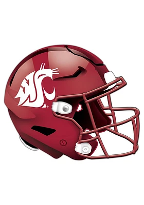 Washington State Cougars 24in Helmet Cutout Sign - Red