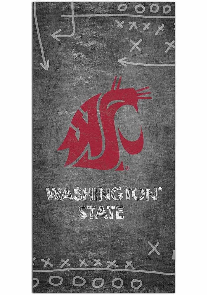 Washington State Cougars Chalk Playbook Sign - Red