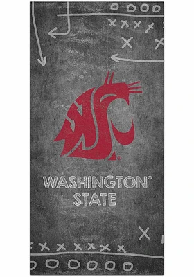 Washington State Cougars Chalk Playbook Sign - Red