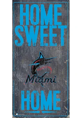 Miami Marlins Home Sweet Home Sign - Blue