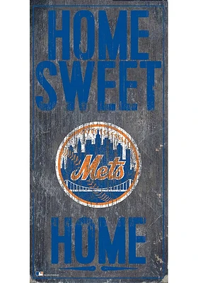 New York Mets Home Sweet Home Sign - Blue