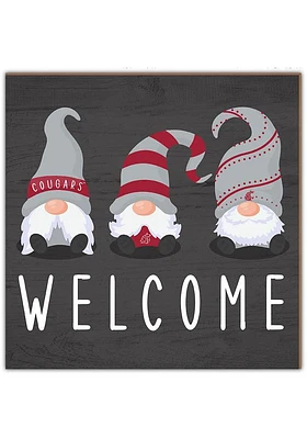 Washington State Cougars Welcome Gnomes Sign - Red