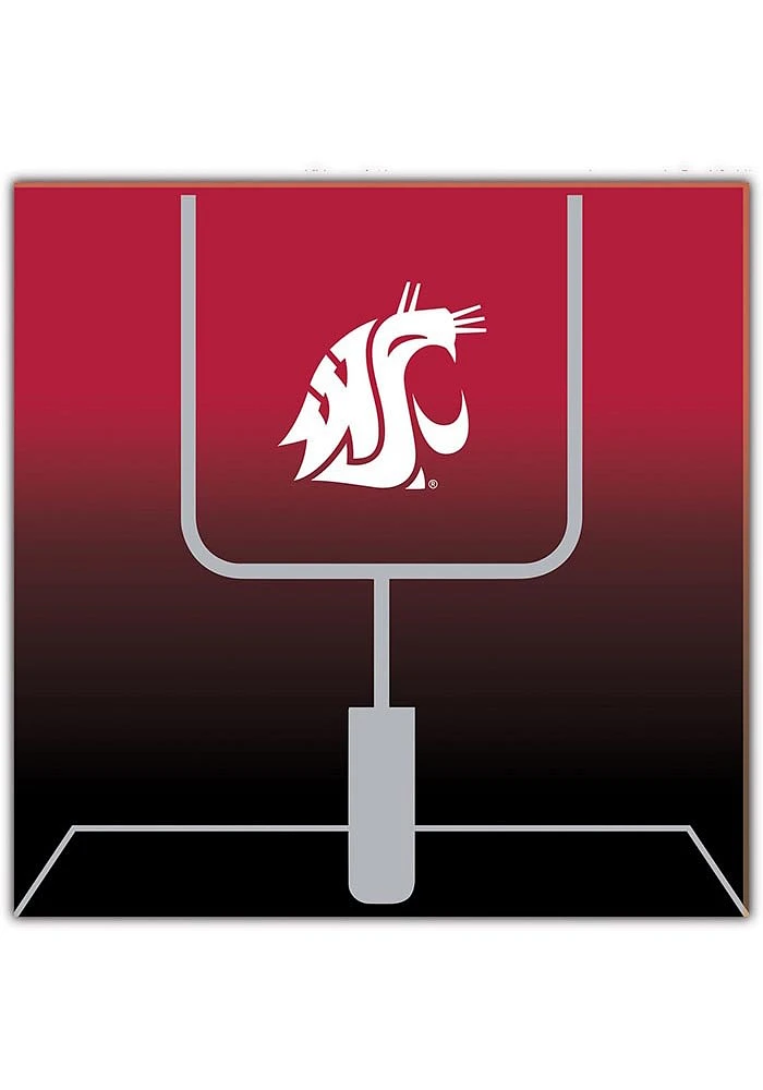 Washington State Cougars Goal Gradient Sign - Red