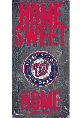 Washington Nationals Home Sweet Home Sign - Red