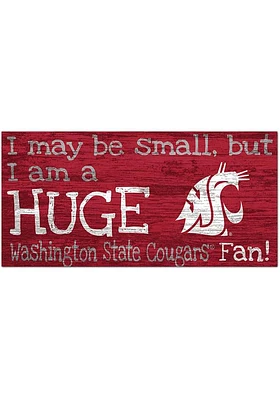 Washington State Cougars Huge Fan Sign - Red
