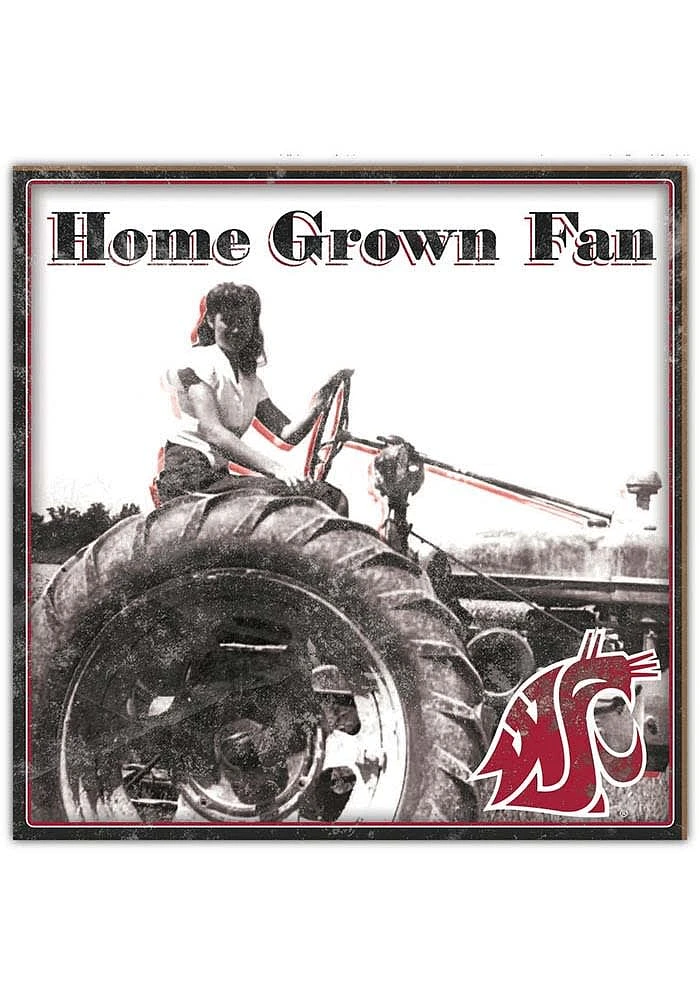 Washington State Cougars Aluminum Can Sign - Red