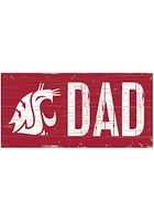 Washington State Cougars DAD Sign - Red