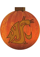 Washington State Cougars Halloween Pumpkin Sign - Red