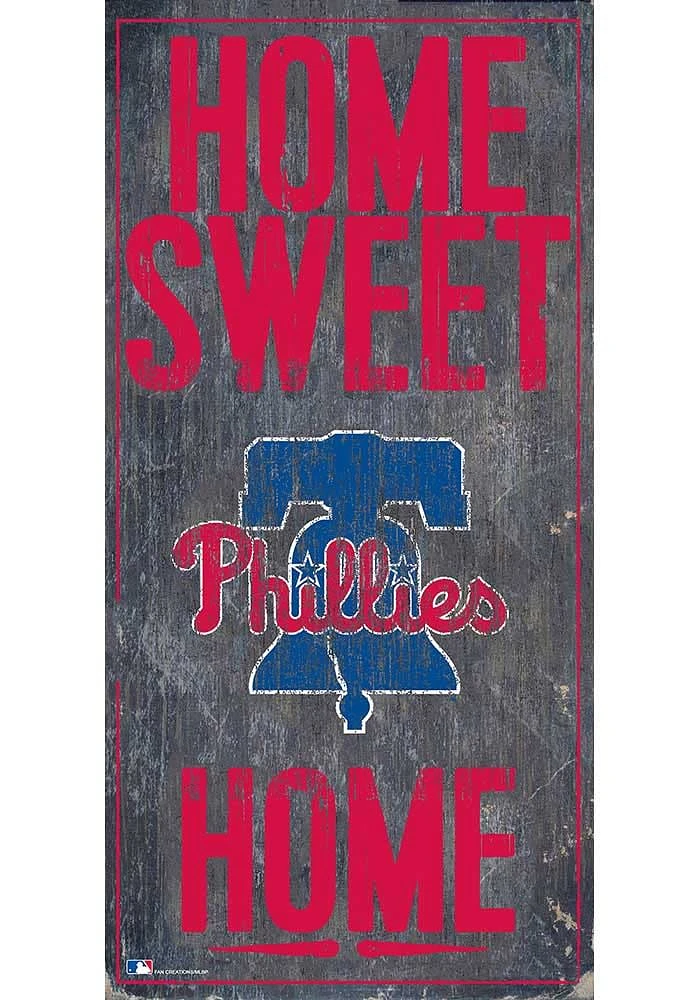 Philadelphia Phillies Home Sweet Home Sign - Red