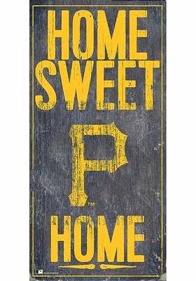 Pittsburgh Pirates Home Sweet Home Sign - Black