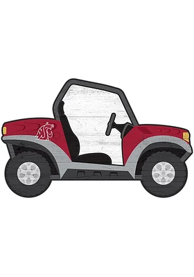 Washington State Cougars ATV Cutout Sign - Red