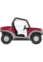 Washington State Cougars ATV Cutout Sign - Red