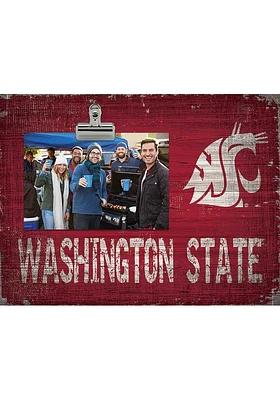 Washington State Cougars Team Clip Picture Frame - Red