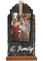 Washington State Cougars Family Clothespin Sign - Red