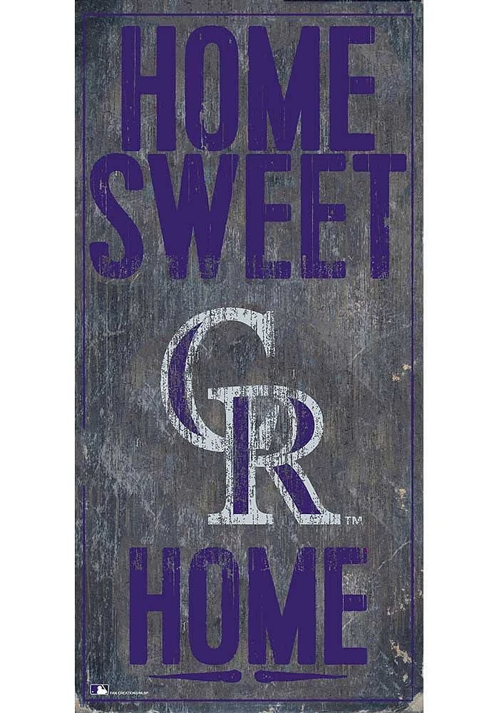 Colorado Rockies Home Sweet Home Sign - Purple