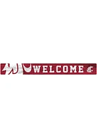 Washington State Cougars Welcome Strip Sign - Red