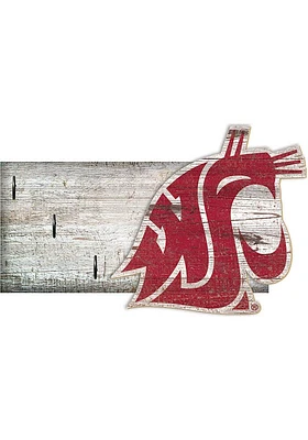 Washington State Cougars Key Holder Sign - Red