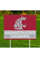 Washington State Cougars Team Yard Sign - Red