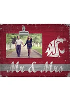 Washington State Cougars Mr and Mrs Clip Picture Frame - Red