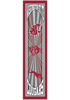Washington State Cougars Throwback Sign - Red