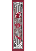 Washington State Cougars Throwback Sign - Red