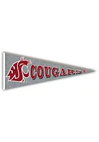 Washington State Cougars Wood Pennant Sign - Red