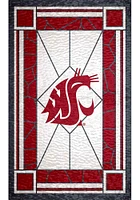 Washington State Cougars Stained Glass Sign - Red