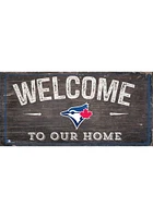 Toronto Blue Jays Welcome Distressed Sign - Blue