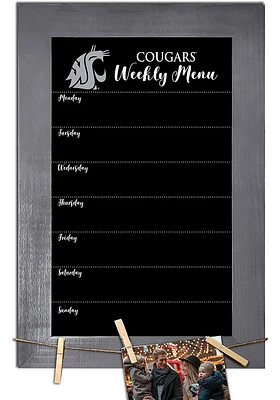 Washington State Cougars Weekly Chalkboard Picture Frame - Red
