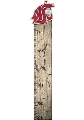Washington State Cougars Growth Chart Sign - Red