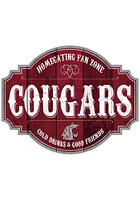 Washington State Cougars 24 Inch Homegating Tavern Sign - Red