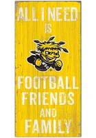 Wichita State Shockers Football Friends and Family Sign - Yellow