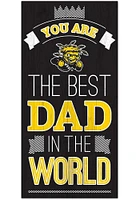 Wichita State Shockers Best Dad in the World Sign - Yellow