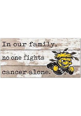 Wichita State Shockers No One Fights Alone Sign - Yellow