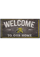 Wichita State Shockers Welcome Distressed Sign - Yellow