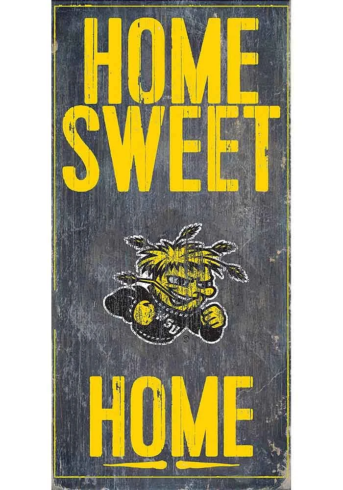Wichita State Shockers Home Sweet Home Sign - Yellow