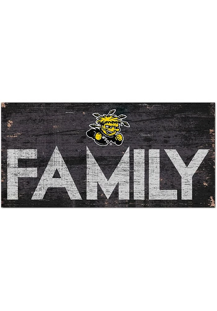 Wichita State Shockers Family 6x12 Sign - Yellow