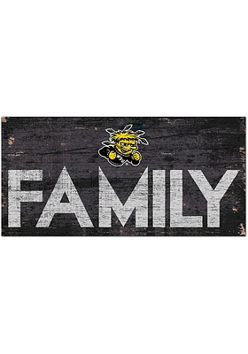 Wichita State Shockers Family 6x12 Sign - Yellow