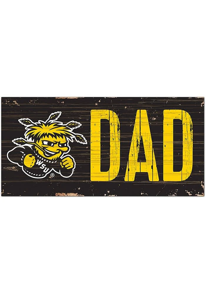 Wichita State Shockers DAD Sign - Yellow