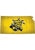 Wichita State Shockers State Cutout Sign - Yellow
