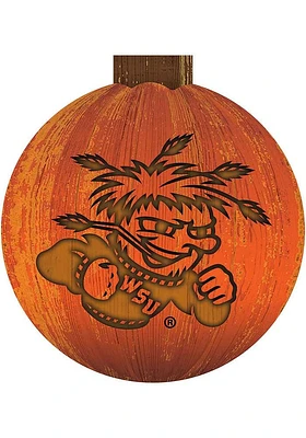 Wichita State Shockers Halloween Pumpkin Sign - Yellow