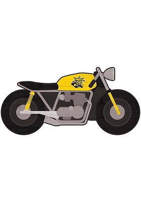 Wichita State Shockers Motorcycle Cutout Sign - Yellow