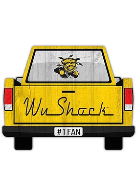 Wichita State Shockers Truck Back Cutout Sign - Yellow