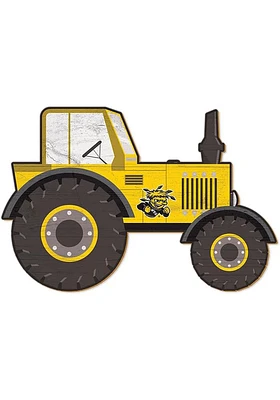 Wichita State Shockers Tractor Cutout Sign - Yellow