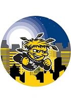 Wichita State Shockers Landscape Circle Sign - Yellow