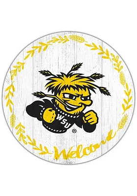 Wichita State Shockers Welcome Circle Sign - Yellow