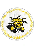 Wichita State Shockers Welcome Circle Sign - Yellow