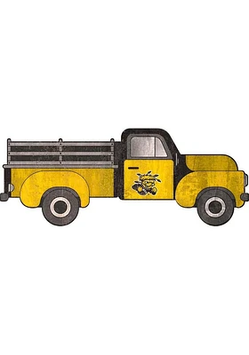Wichita State Shockers 15 Inch Truck Sign - Yellow